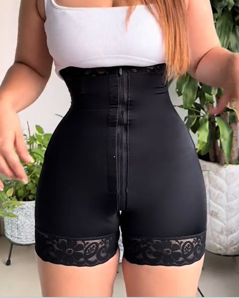 Adjustable Strap Tummy Control Fajas Shapewear with Zipper