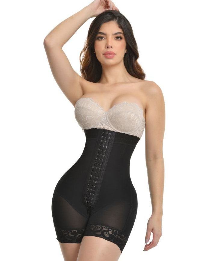 Super High Waisted Push Up Short with 3 Rows of Snaps and Enhancement Bootylicious