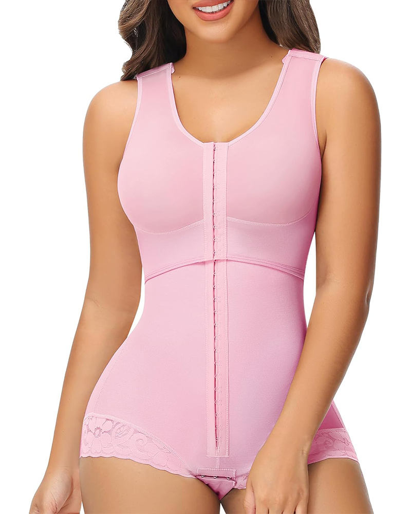 Butt Lifting Hook & Eye Tummy Control Slimming Body Shaper