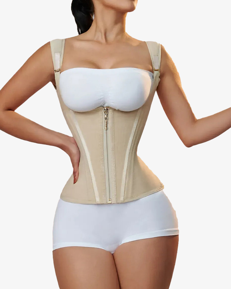 Waist Trainer for Women Vest Body Shaper Cincher Trimmer Tank Top Sport Girdle with Steel Bones