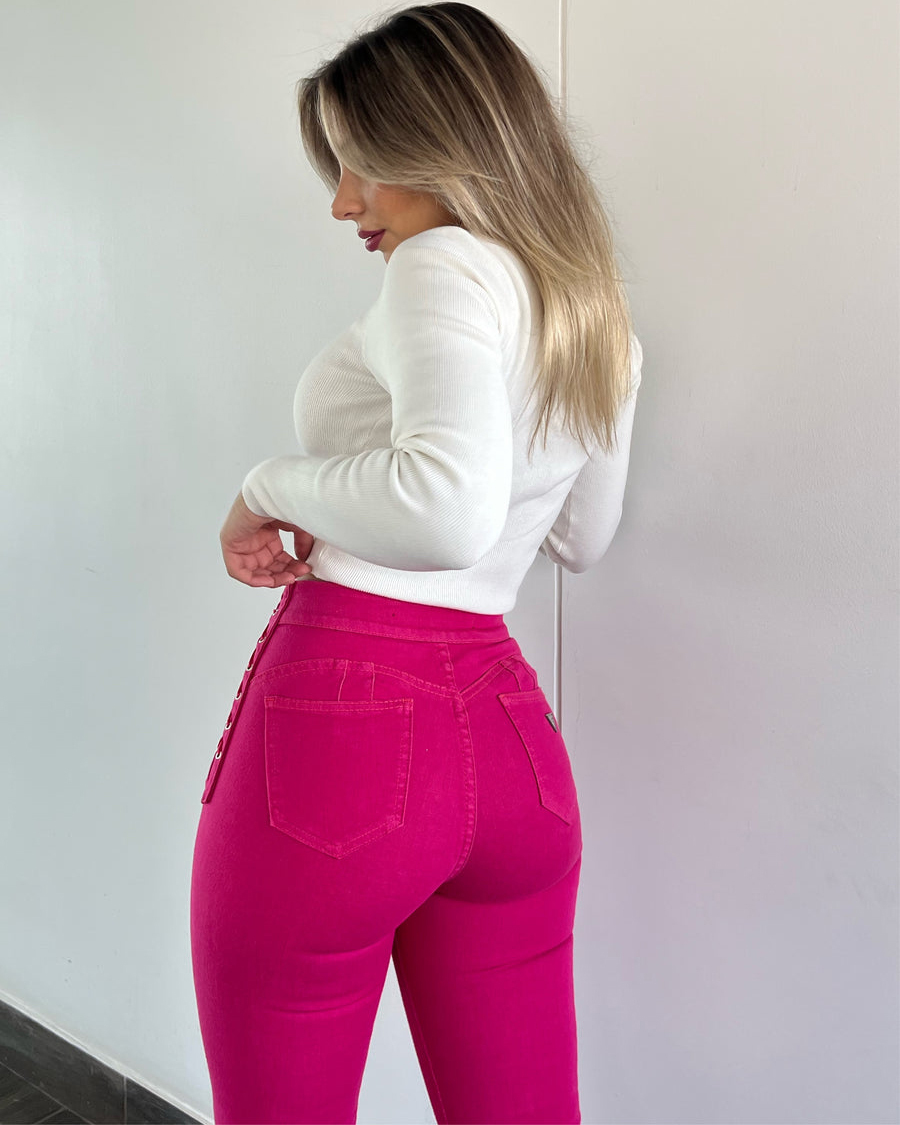 Braided Design Skinny Fashion Jeans