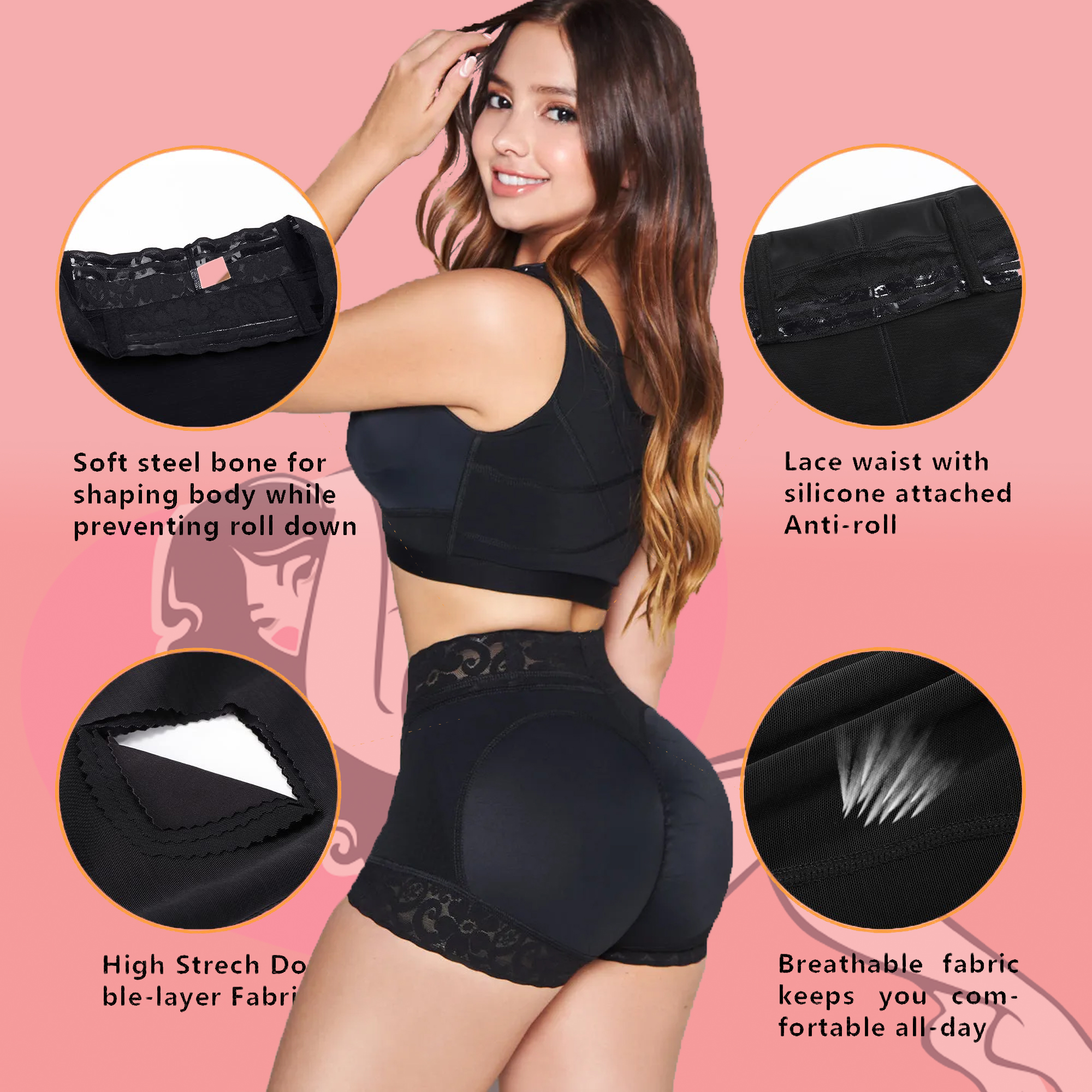Women Lace Classic Daily Wear Body Shaper Butt Lifter Panty Smoothing  Brief,butt shaper panty booty lifter shapewear (S, Black) : :  Clothing, Shoes & Accessories