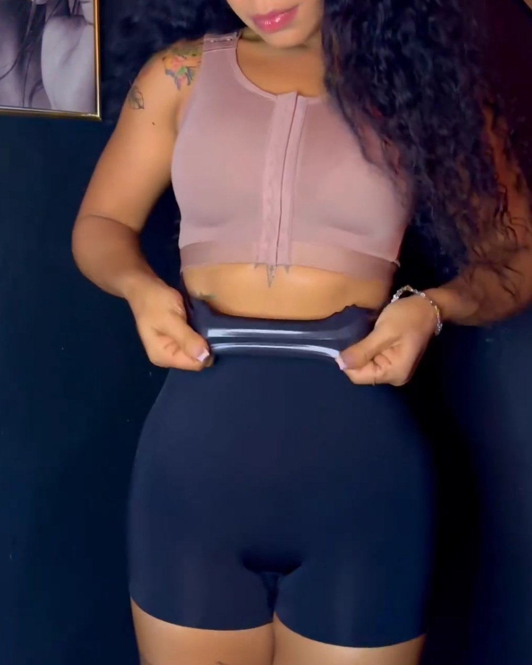 High Waist Seamless Hip Lifting Faja Shorts