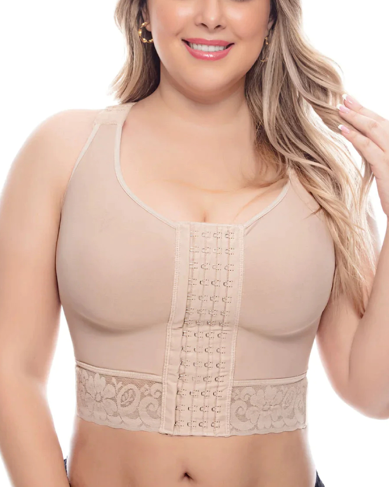 Hook & Eye Front Push Up Faja Bra