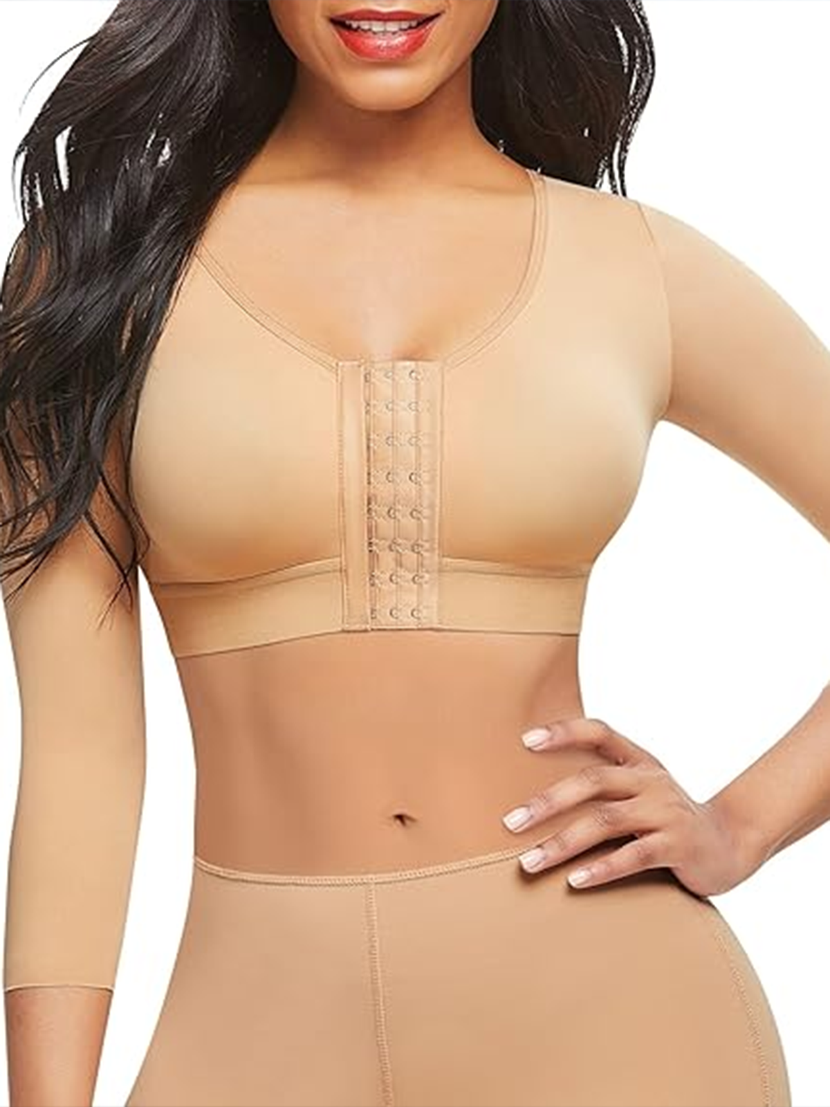 Post Operative Arm Compression Shaping Sleeve Front Buckle Shaping Bra