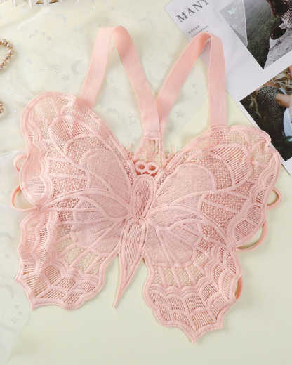 Lace Butterfly Back Can Be Worn Bra