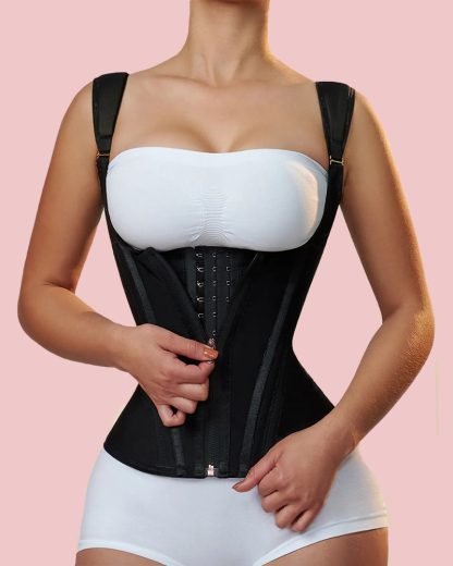 Waist Trainer for Women Vest Body Shaper Cincher Trimmer Tank Top Sport Girdle with Steel Bones