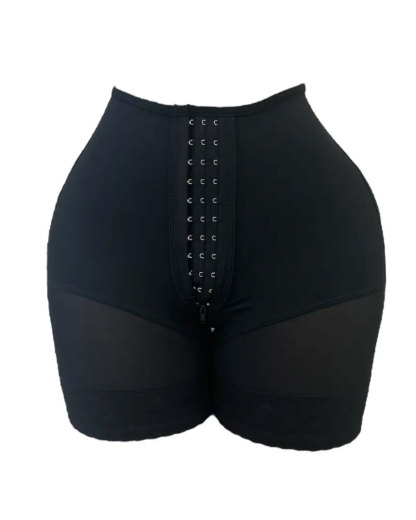 BBL Effect Low Back Faja Shorts With Hooks