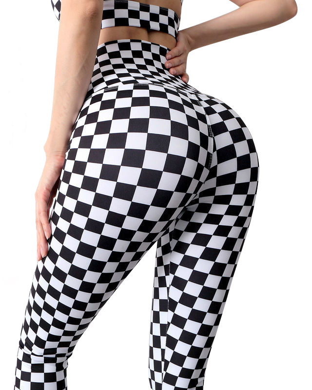 Chessboard Sport Tights Leggings