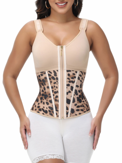 Extreme Latex Corset Waist Vest With Bra