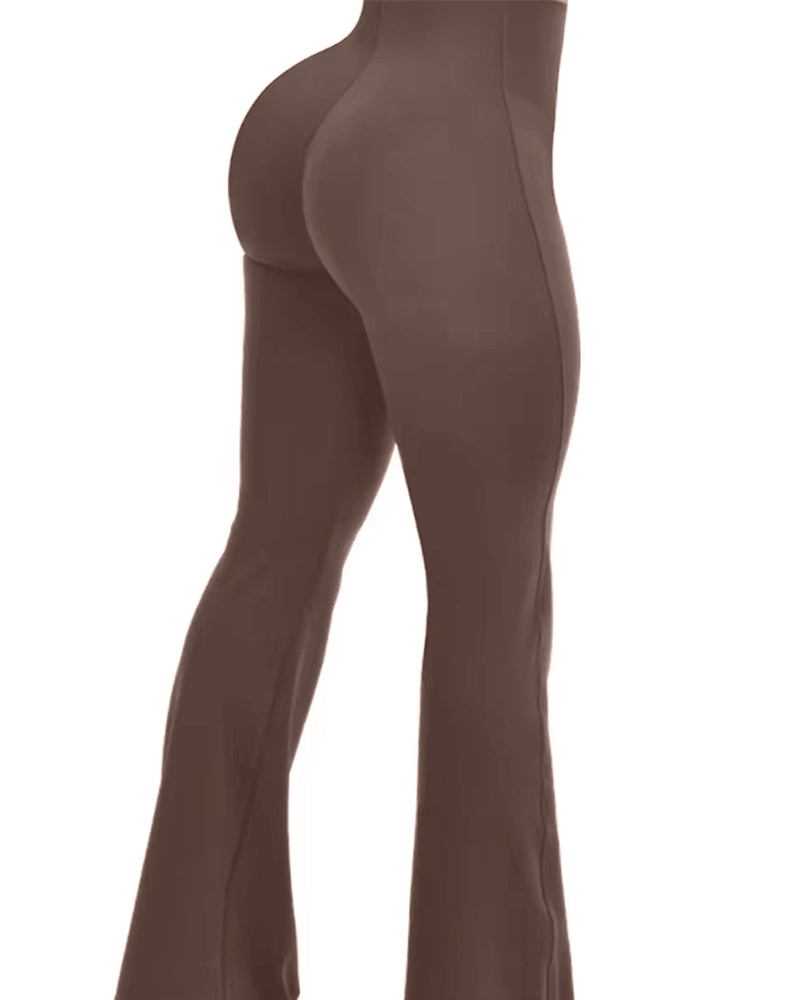Tummy Control Butt Lift Flared Leggings