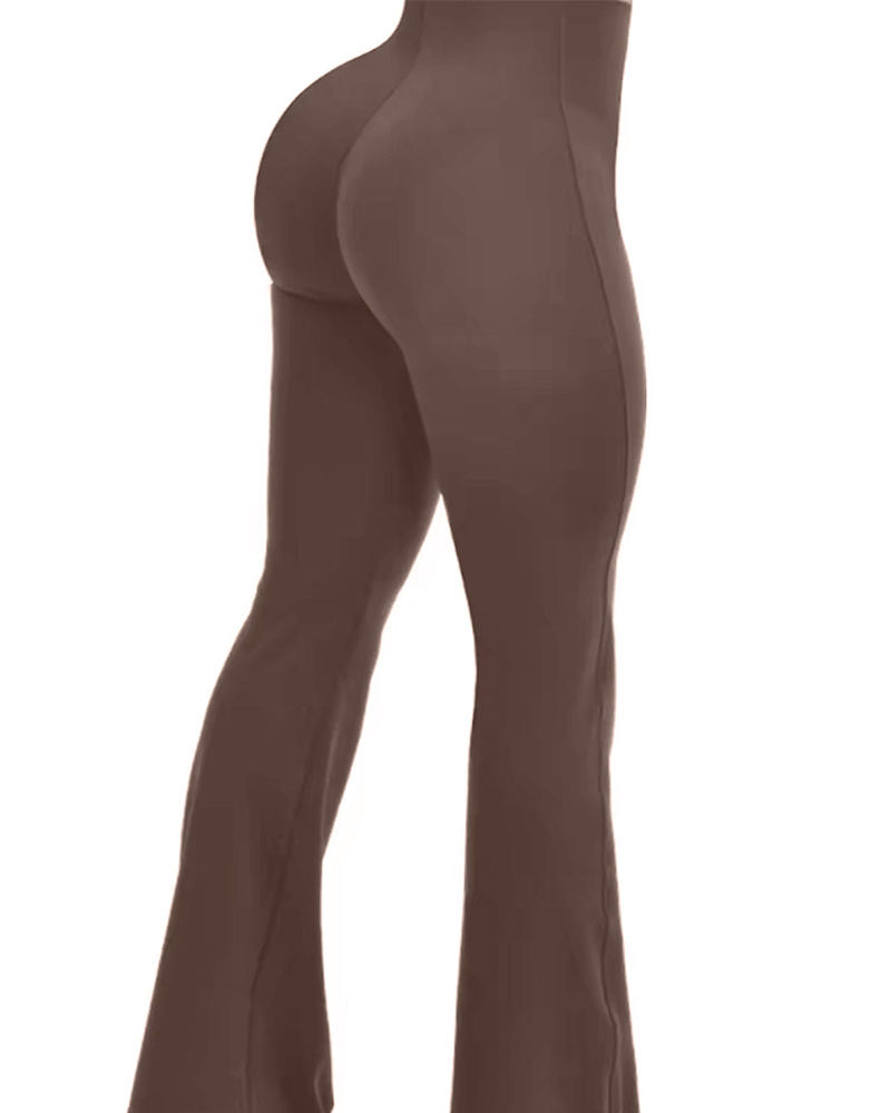 Tummy Control Butt Lift Flared Leggings