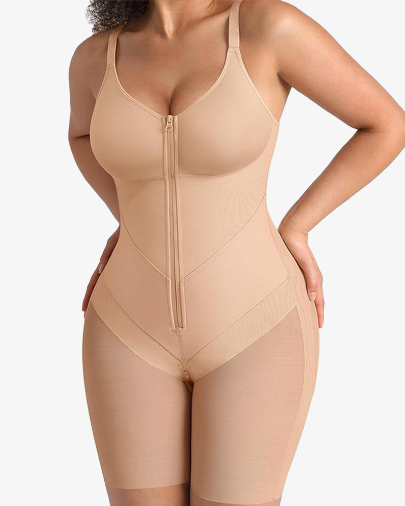 Full Coverage Chest Faja Tummy Control Butt Lift Bodysuit