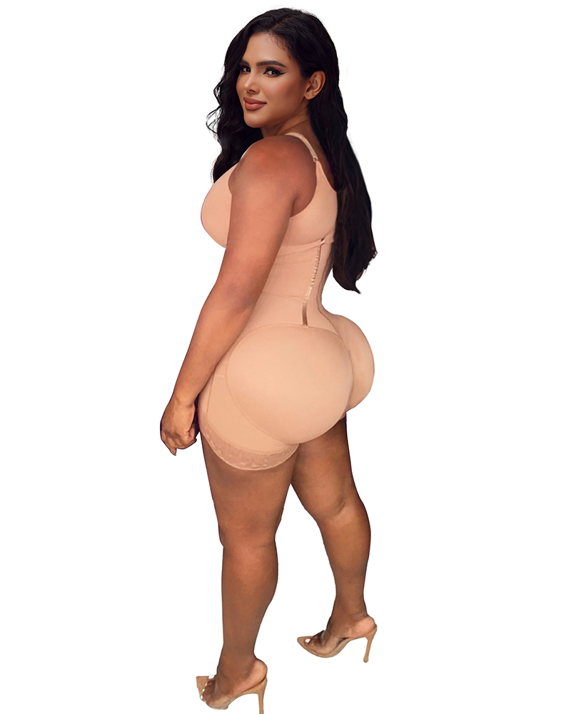 Women High Compression Tummy Control Hook And Eye Bodyshaper With Bra