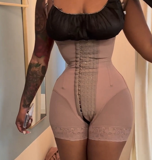High Compression Tummy Control Adjustable Strap Shapewear | Stage 3 Faja