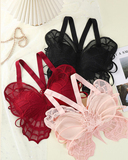 Lace Butterfly Back Can Be Worn Bra