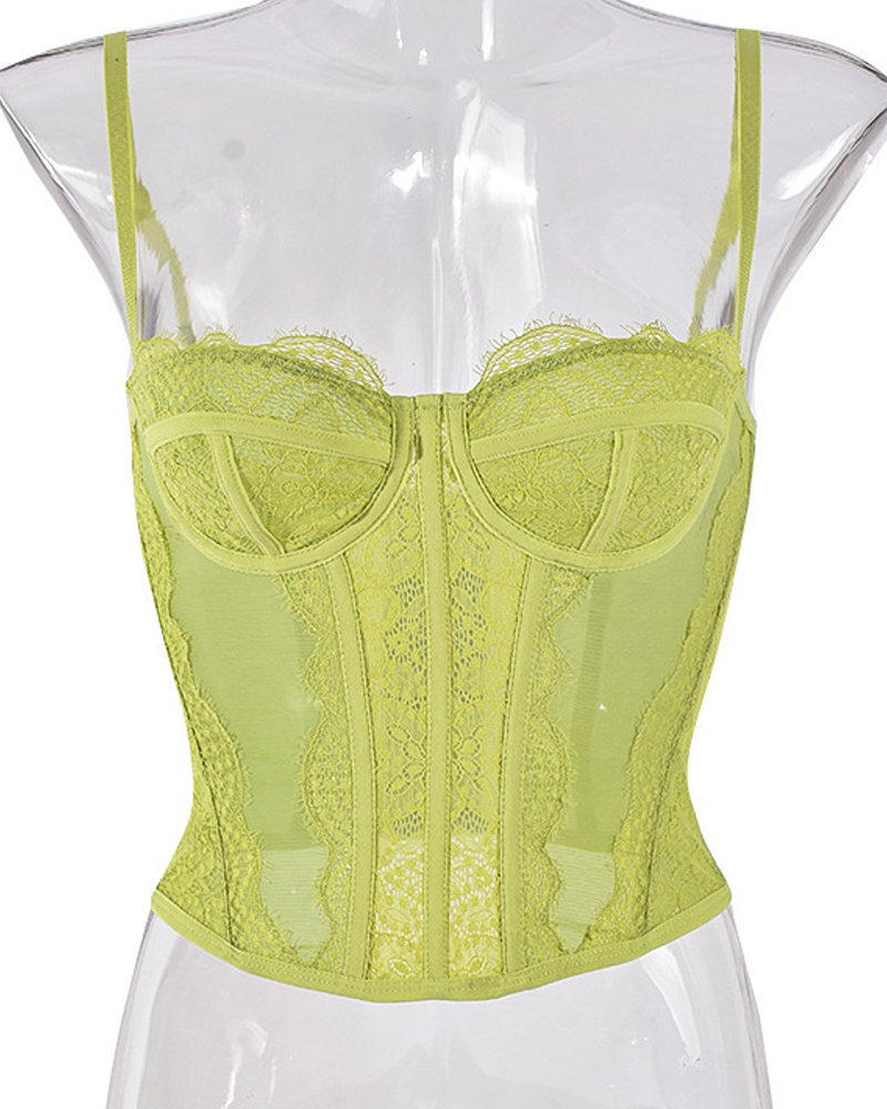 Lace Sexy Cutout Camisole Top