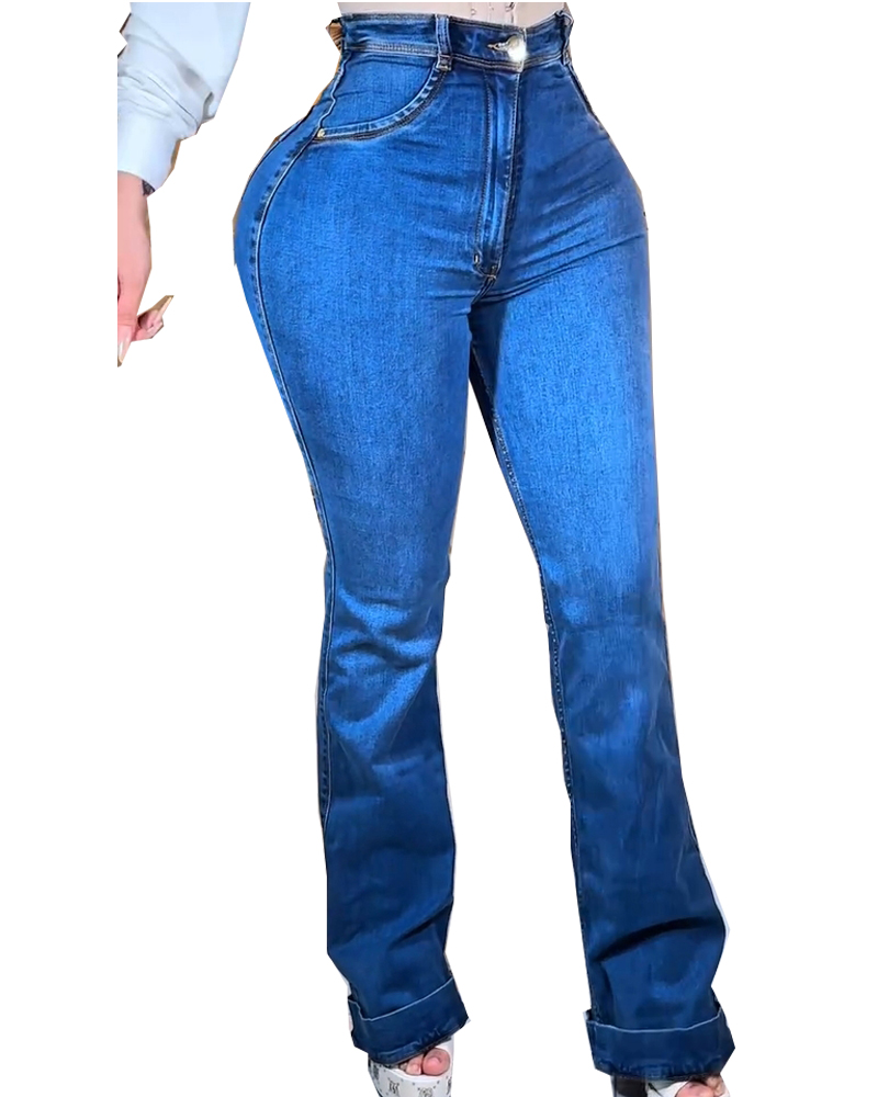 Skinny Jeans for Women High Waisted Stretchy Flare Curvy Denim Pants