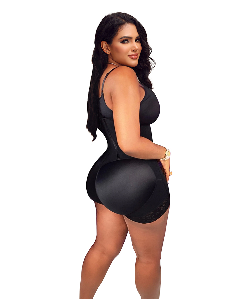 Women High Compression Tummy Control Hook And Eye Bodyshaper With Bra