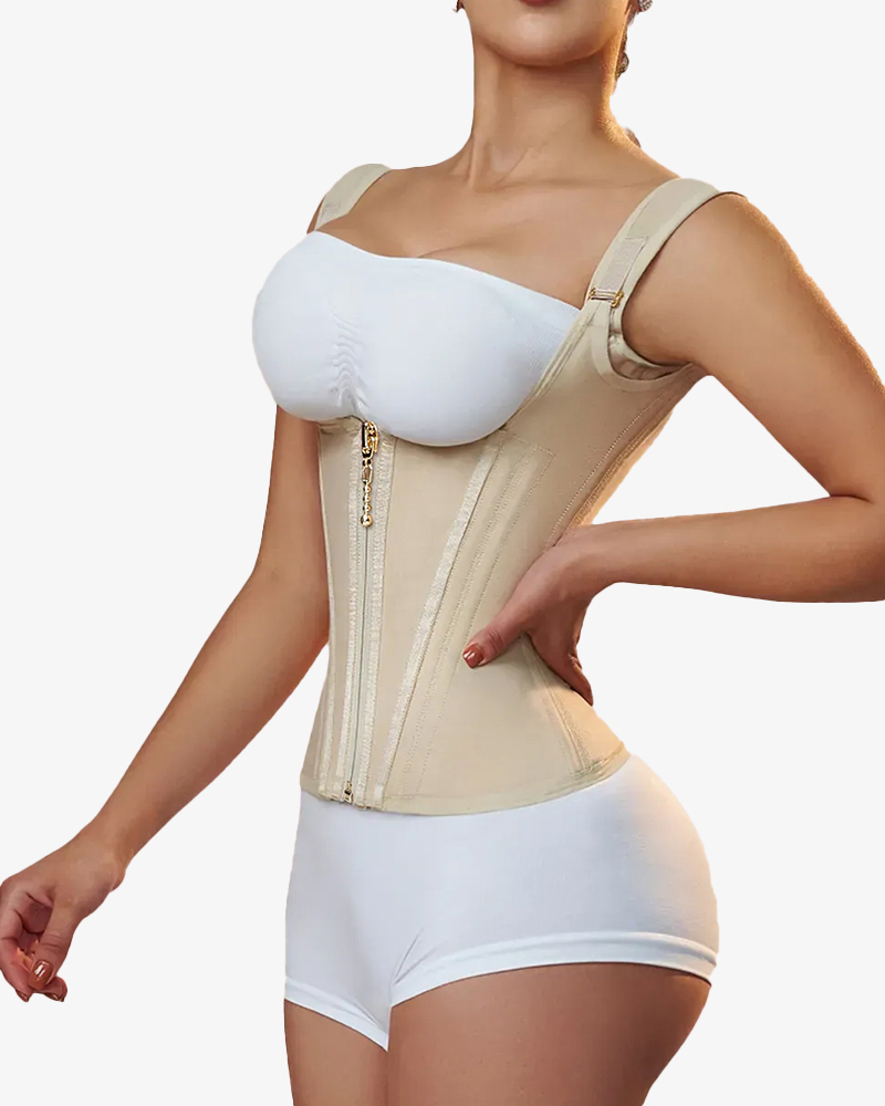 Waist Trainer for Women Vest Body Shaper Cincher Trimmer Tank Top Sport Girdle with Steel Bones