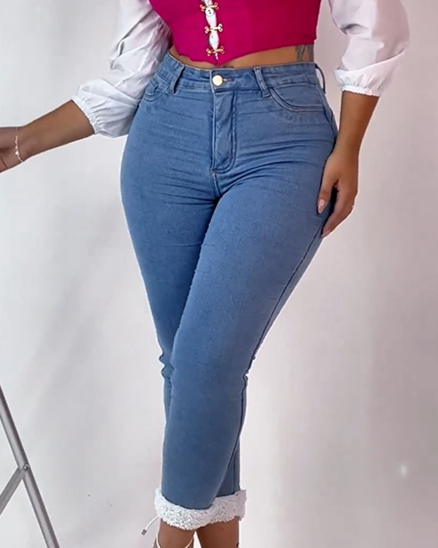 Fleece Skinny Jeans