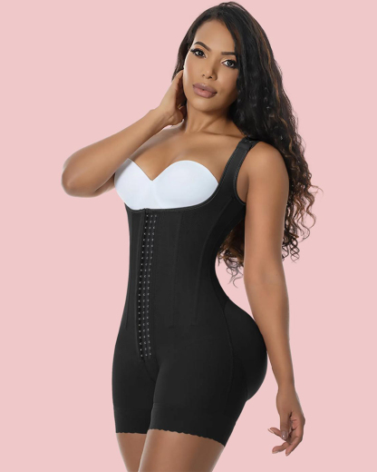 2029 High Double Compression Garment Abdomen Tummy Control  Adjustable Bodysuit with Hooks