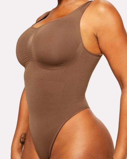 Wide Strap Seamless T-Back Body Shaper (Pre-Sale)