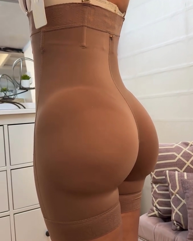 Removable Straps Open Bust Butt Ehancing Body Shaper