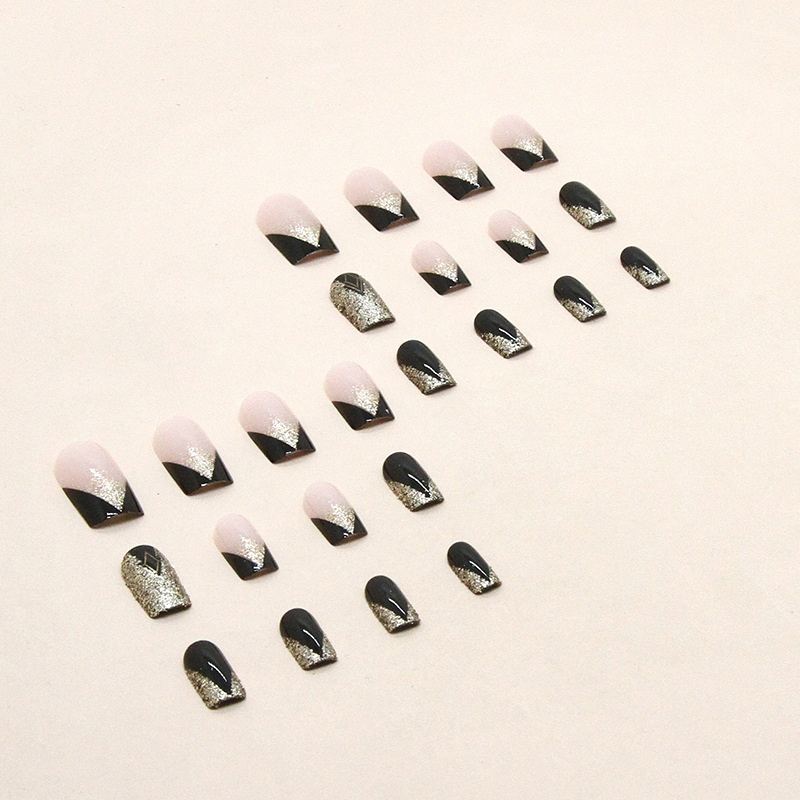 Explosive Shiny French Wearable manicure