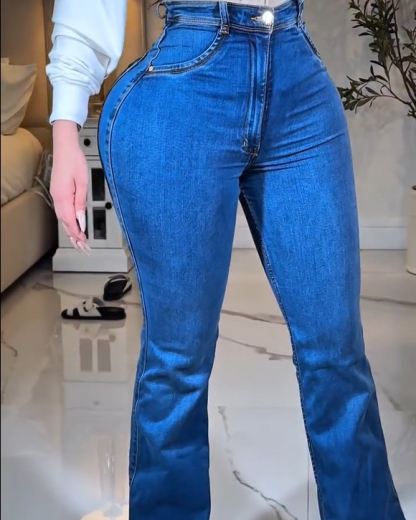 Skinny Jeans for Women High Waisted Stretchy Flare Curvy Denim Pants