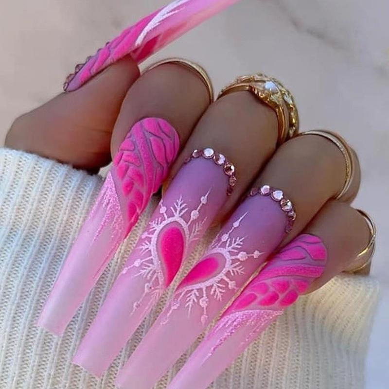 Pink Heart Wearable Manicure