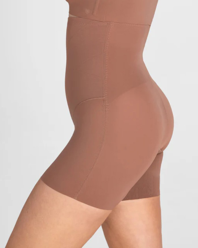 High Waist Soft Sheer Mesh Shaper Shorts