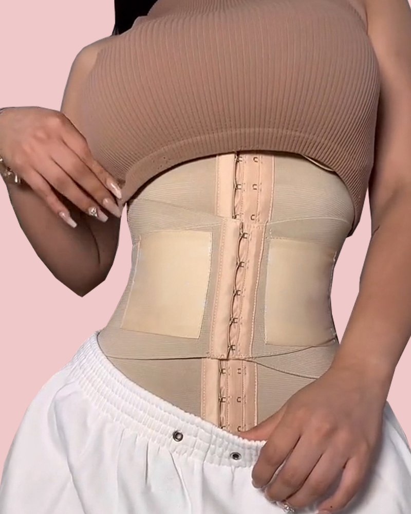Underbust Waist Corsets Breathable Girdle Tummy Control Hourglass Postpartum Body Shaper