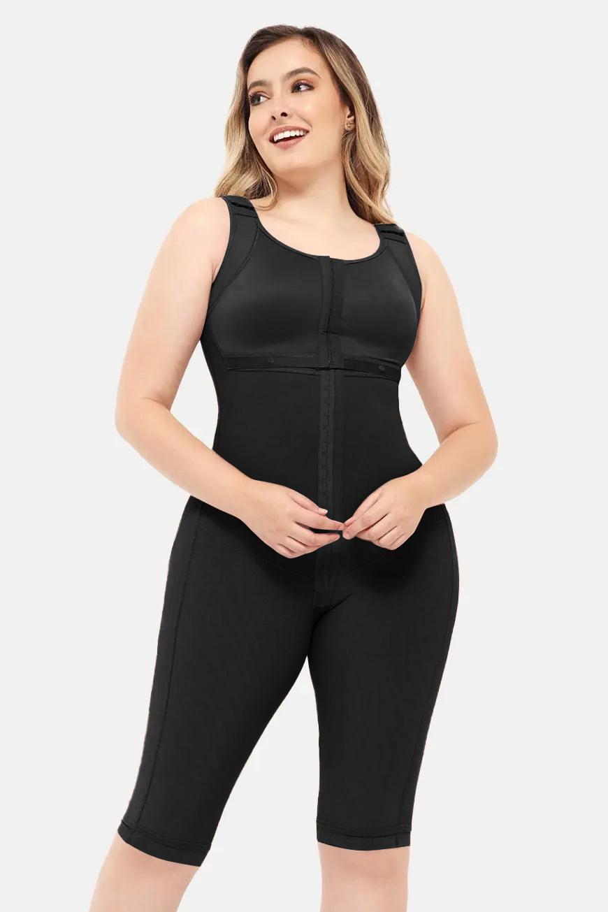 Double Compression Tummy Control Shapewear Faja With Bra