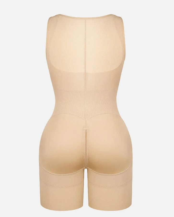 Front Zipper Tummy Shaping Sleeveless Full Body Shaper