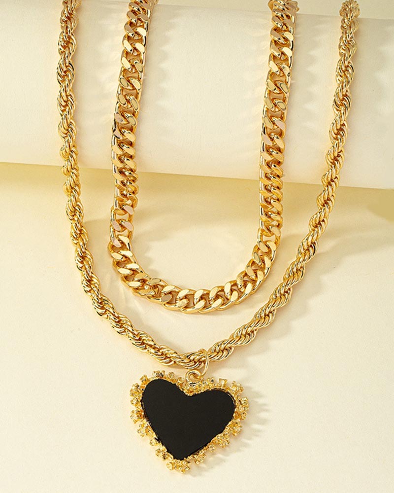 Double Love Necklace Woman