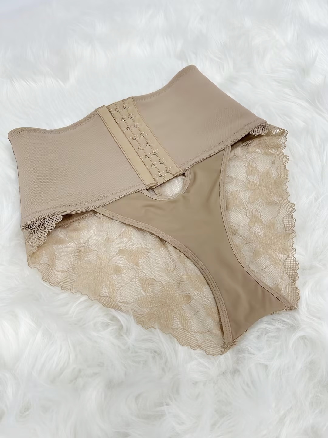 Front Closure Shapewear With Lace Trimmed Tummy Control Butt Lifter Faja Panties (Pre-Sale)