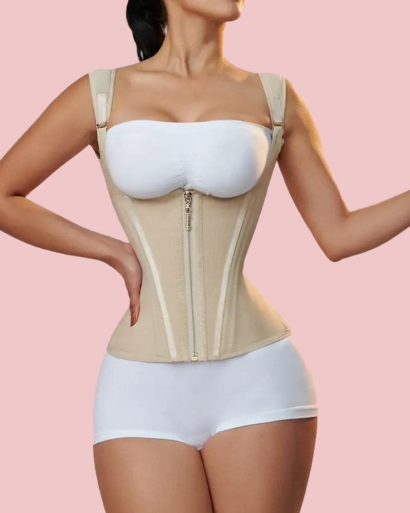 Waist Trainer for Women Vest Body Shaper Cincher Trimmer Tank Top Sport Girdle with Steel Bones