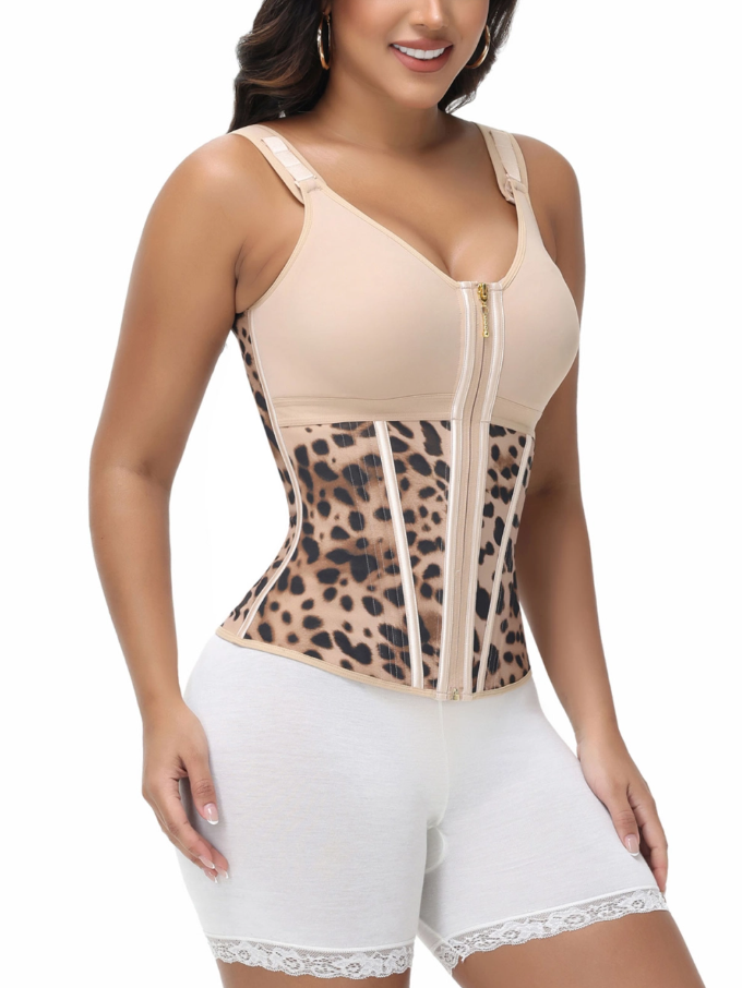 Extreme Latex Corset Waist Vest With Bra
