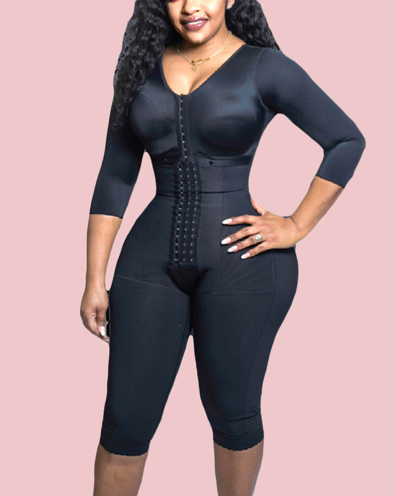Full Body Support Arm Compression Shrink Your Waist With Built In Bra