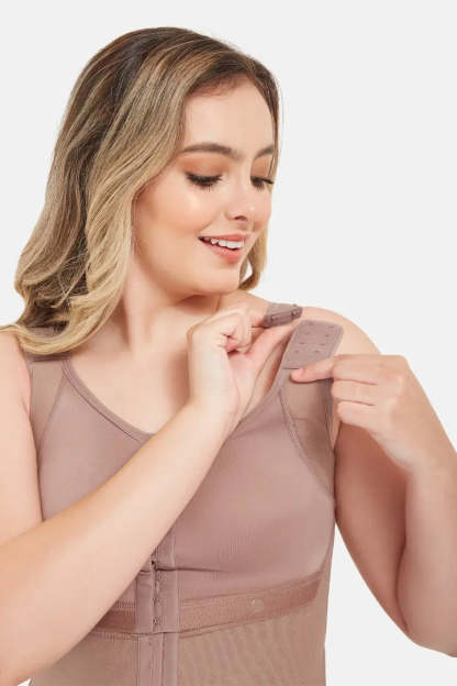 Double Compression Tummy Control Shapewear Faja With Bra