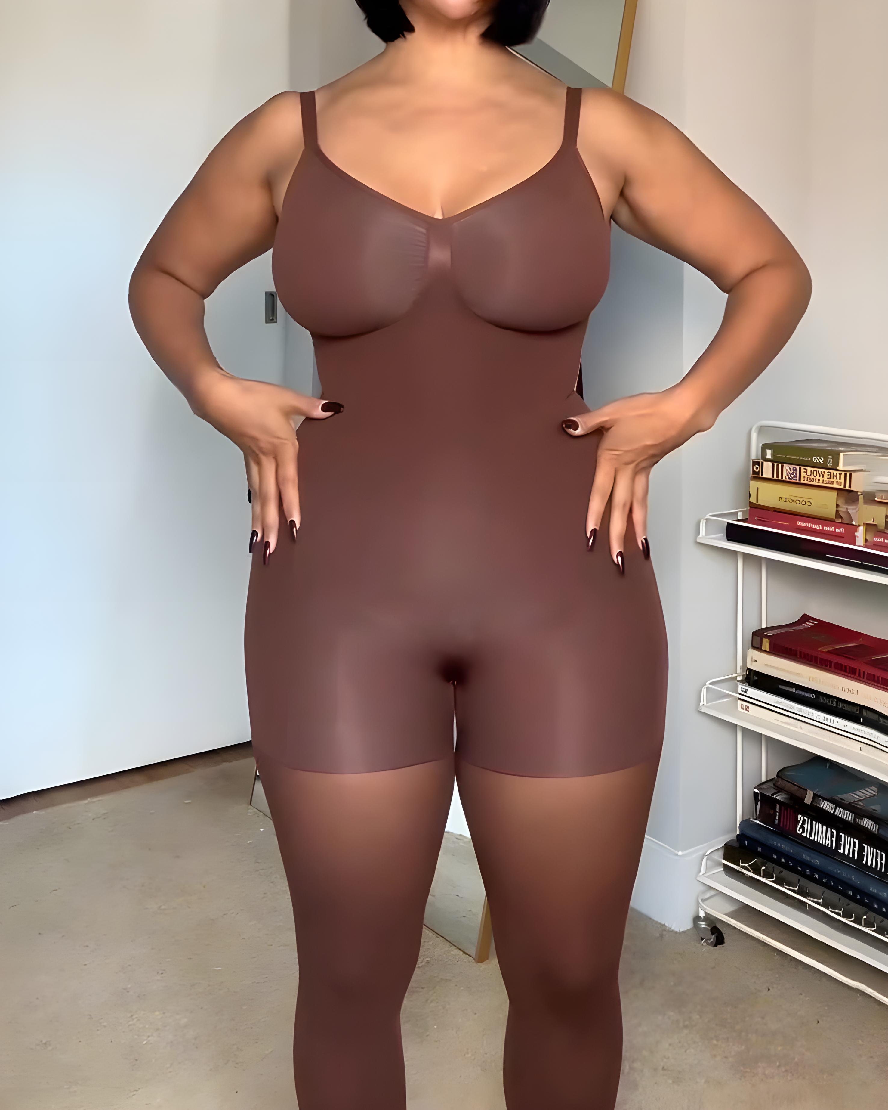Seamless Sheer Mesh Tummy-Control Full Body Shaper