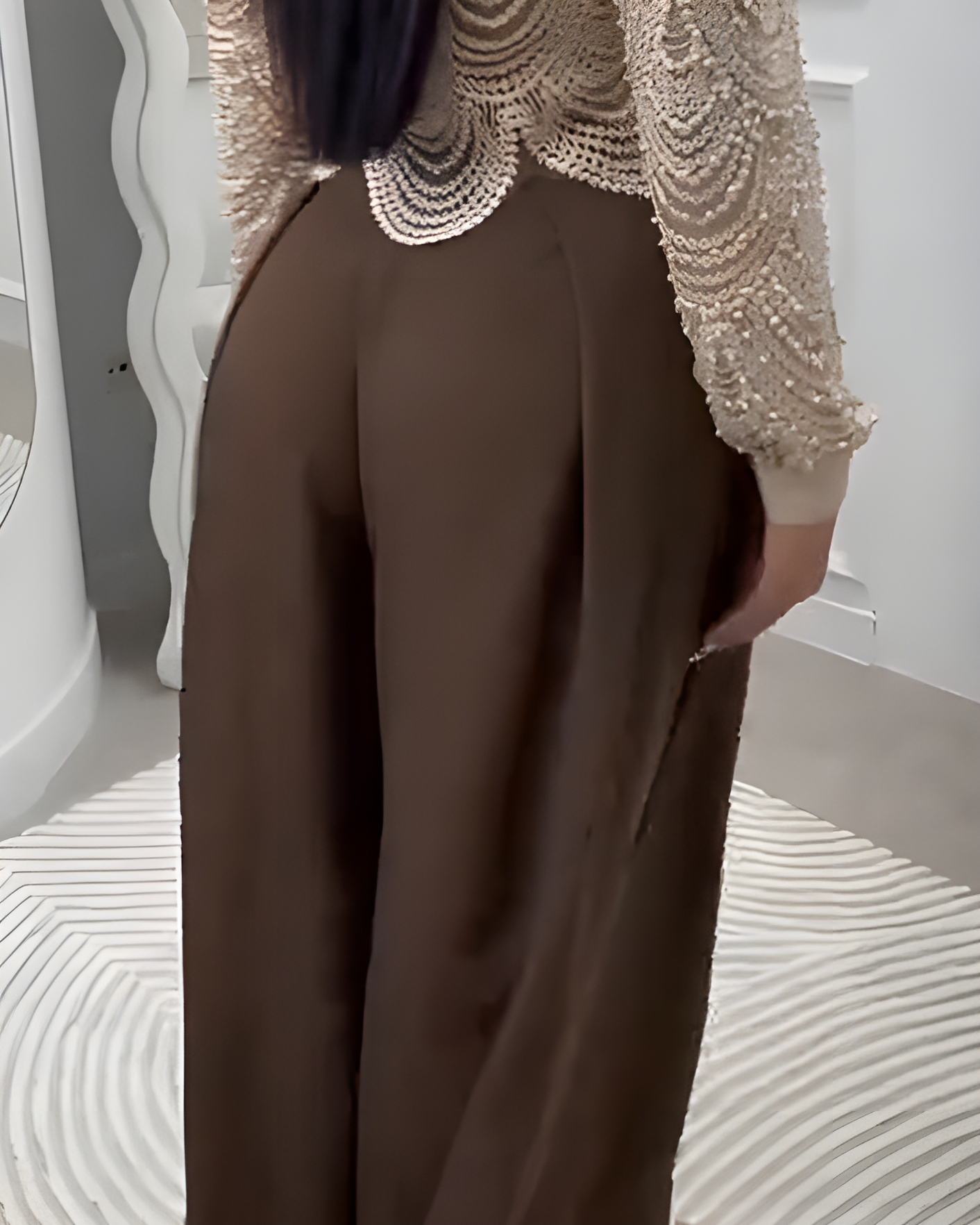 Women's Slim-Fit Wide-Leg Casual Pants