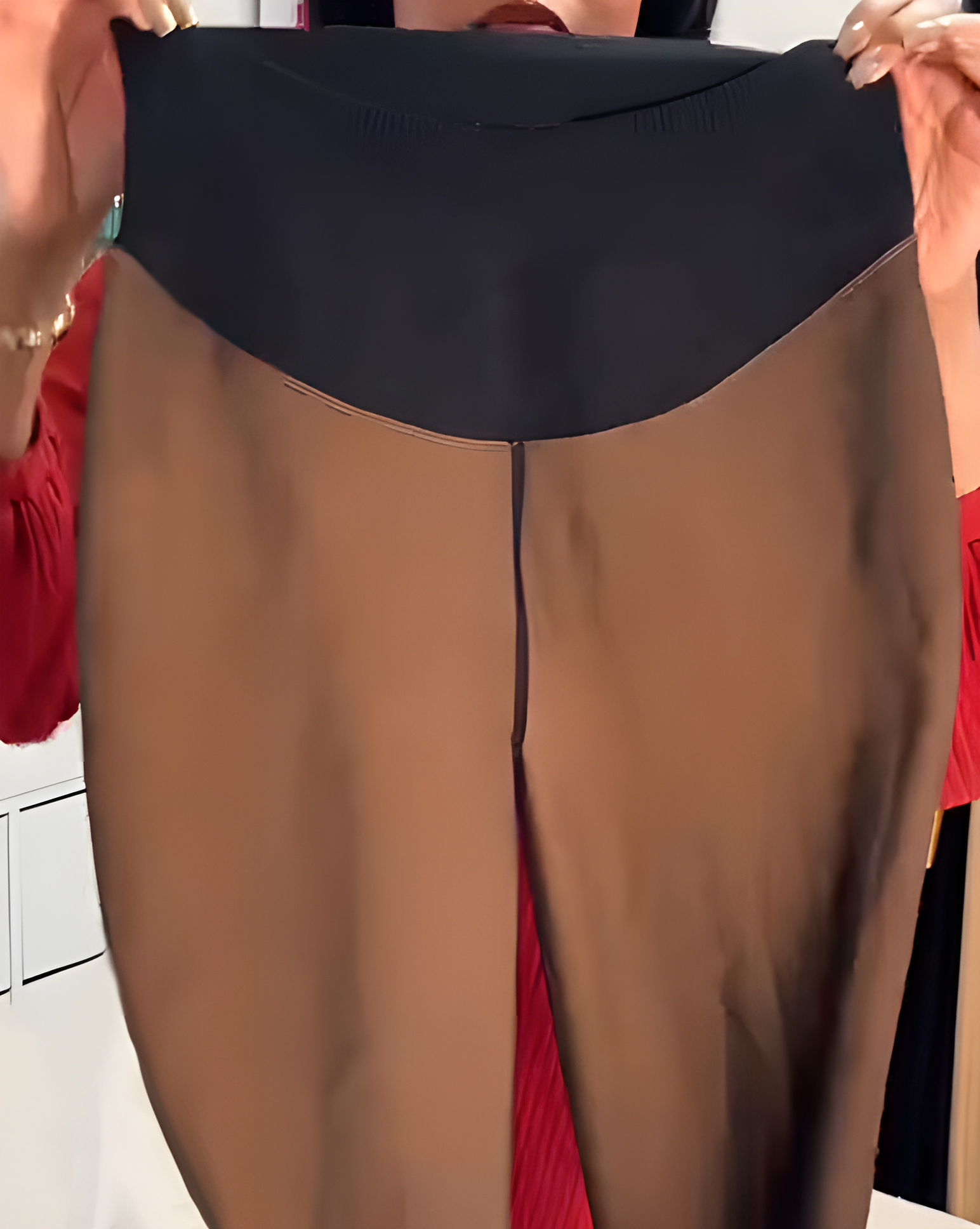 High-Waisted Slim Fit Fleece-Lined Leggings