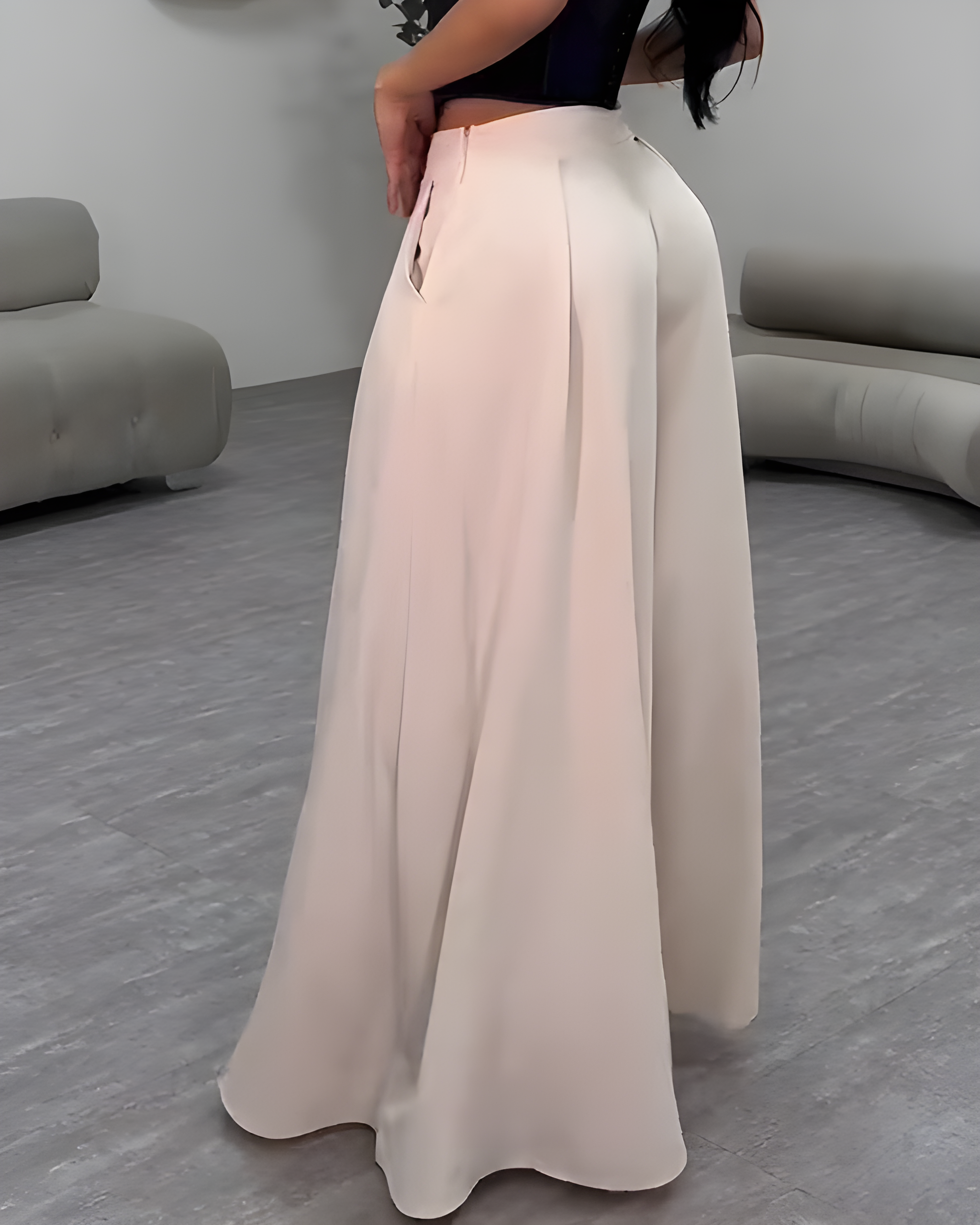 Women's High-Waist Casual Wide-Leg Flared Pants