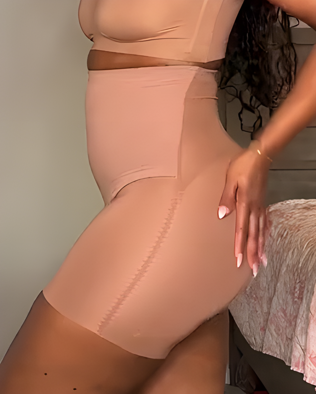High Waist Soft Sheer Mesh Shaper Shorts