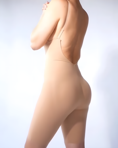 Deep V Neck Low Back Seamless Full Body Shaper
