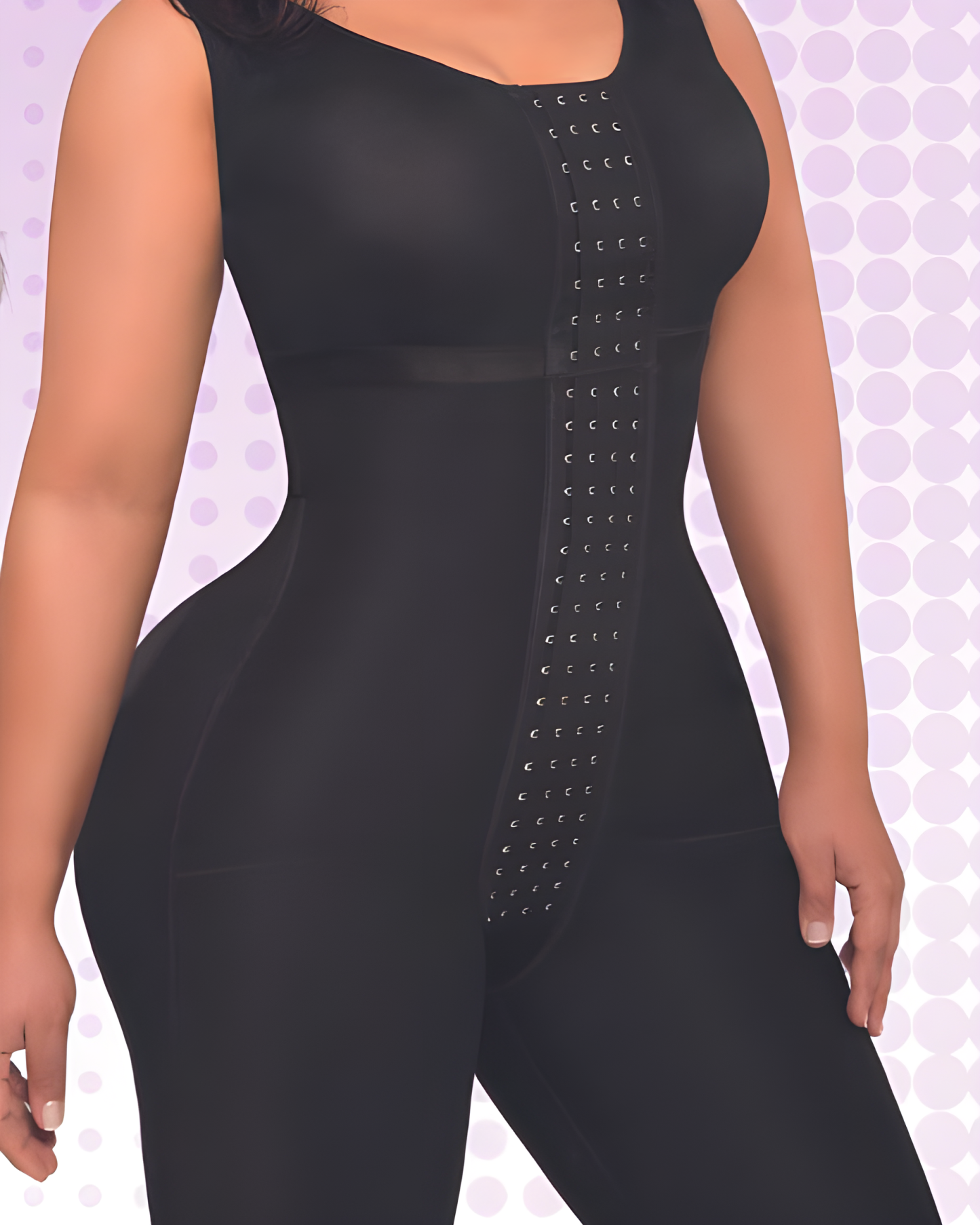 4 Row Hook and Eye Hourglass Shaping Steel Boned Full Body Shaper