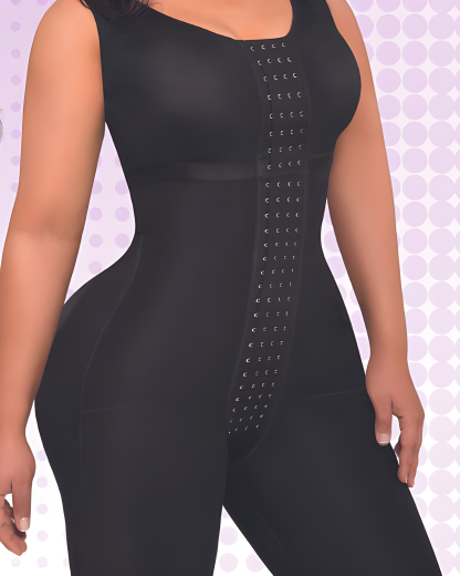4 Row Hook and Eye Hourglass Shaping Steel Boned Full Body Shaper