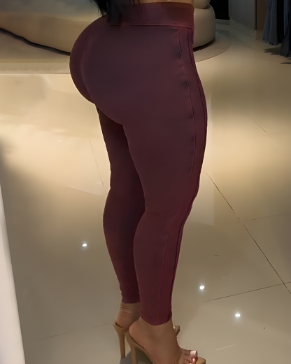 Double-Breasted Tight-Fitting Butt Lifter Jeans